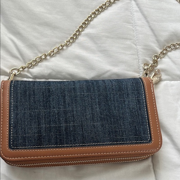 True Religion Denim and Brown Crossbody Bag - Picture 3 of 5